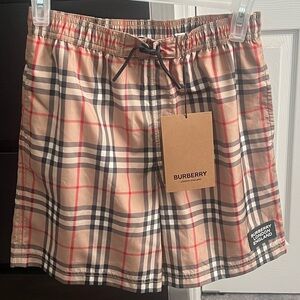 Boys Burberry Swin Trunks